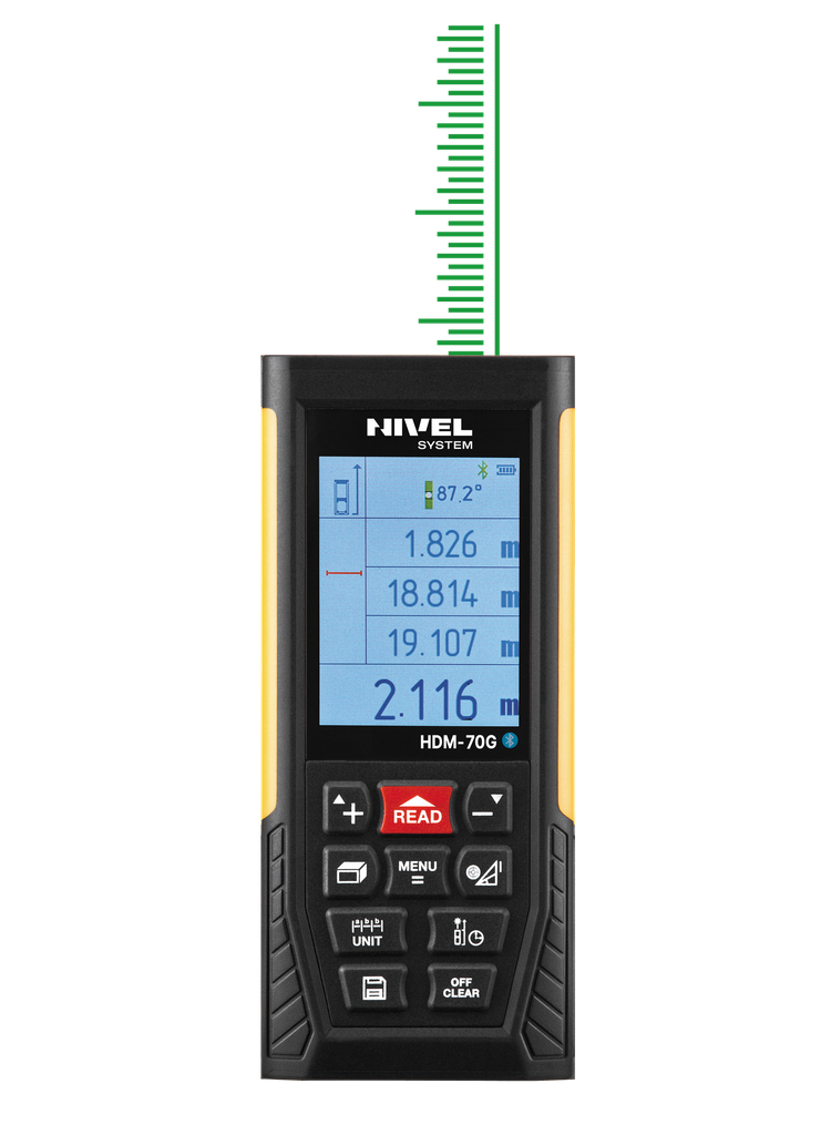 Dalmierz z zieloną wiązką Nivel System HDM-70G