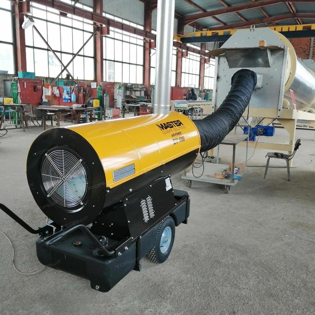 Nagrzewnica olejowa z odprowadzeniem spalin Master BV 400