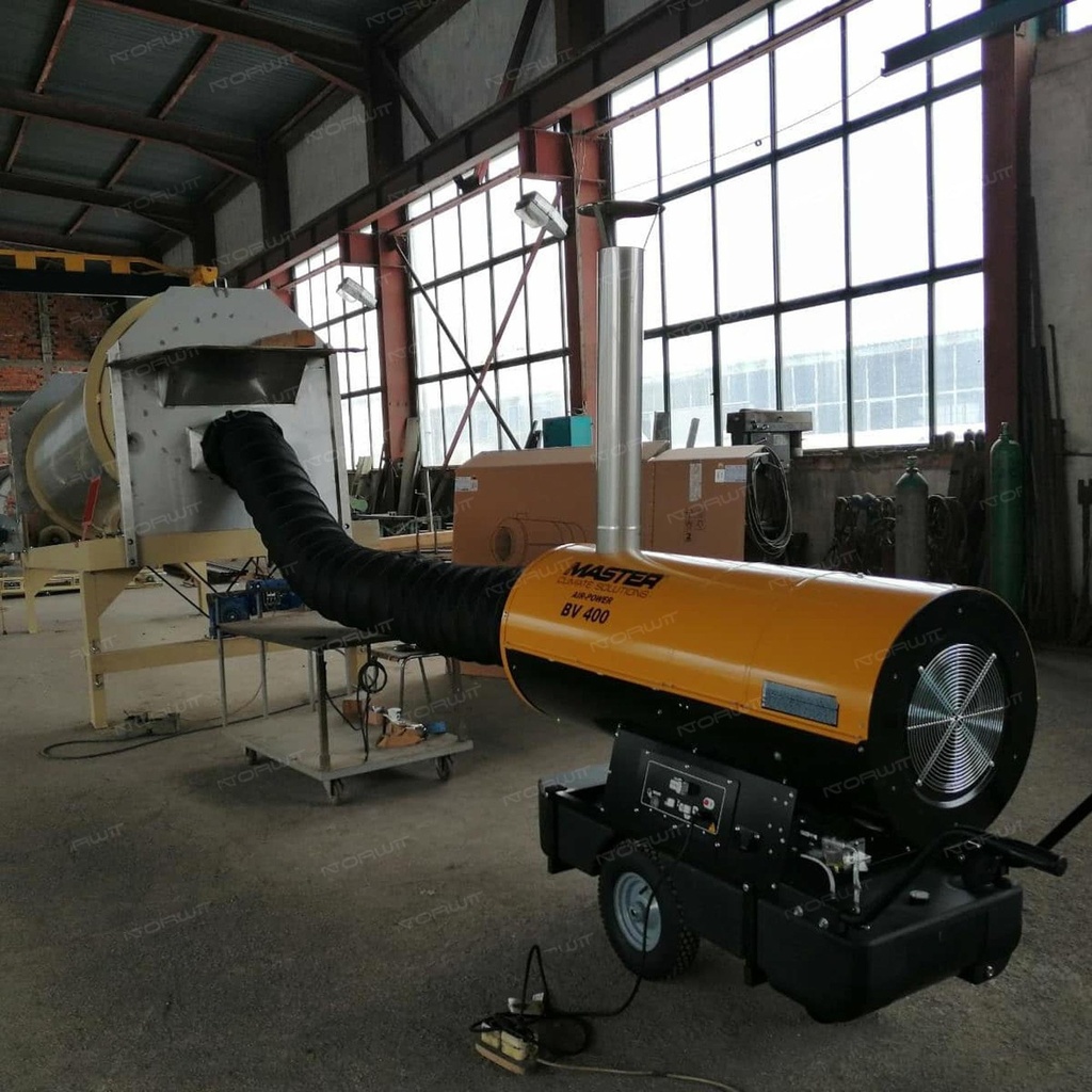 Nagrzewnica olejowa z odprowadzeniem spalin Master BV 400