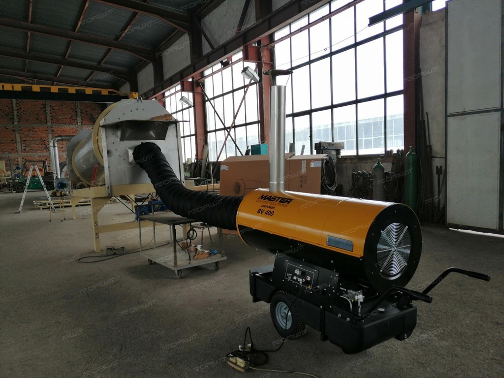 Nagrzewnica olejowa z odprowadzeniem spalin Master BV 400
