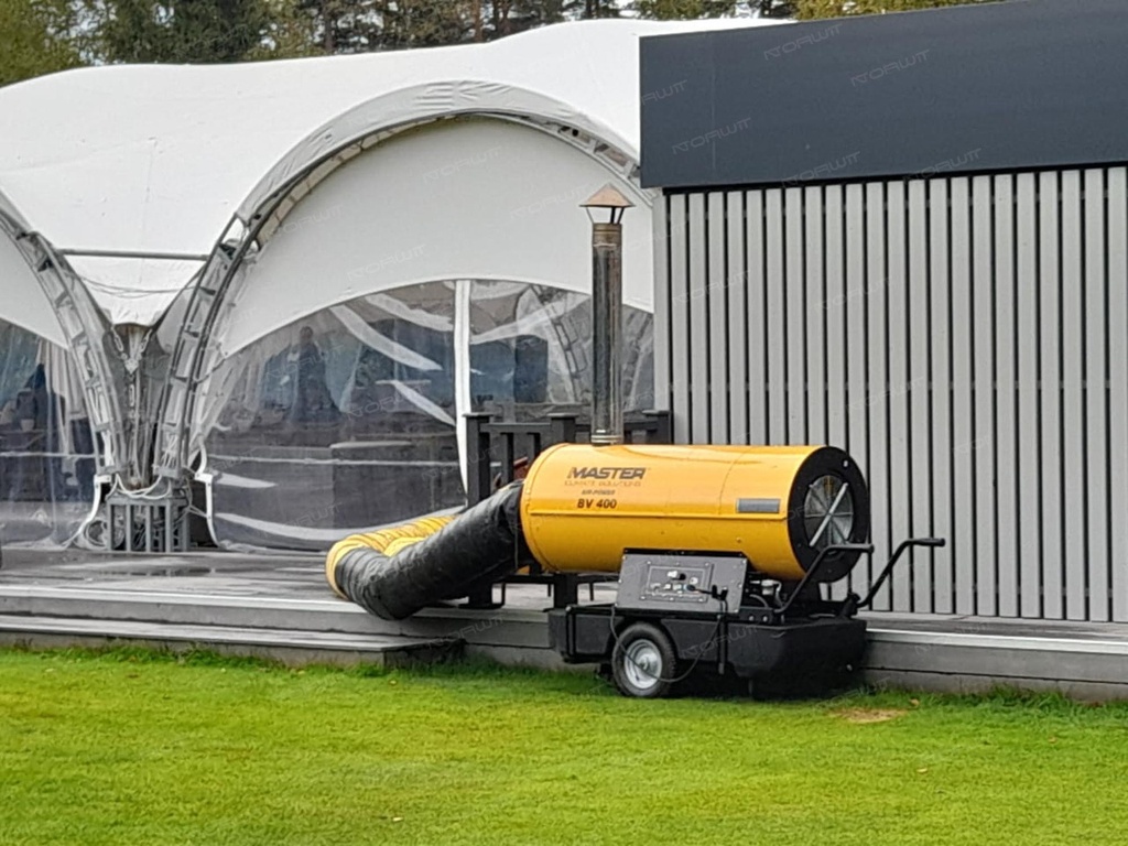 Nagrzewnica olejowa z odprowadzeniem spalin Master BV 400