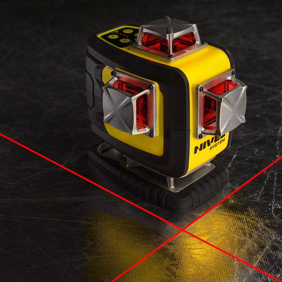 ZESTAW Laser budowlany Nivel System CL4D-R + tyczka rozporowa LP-36
