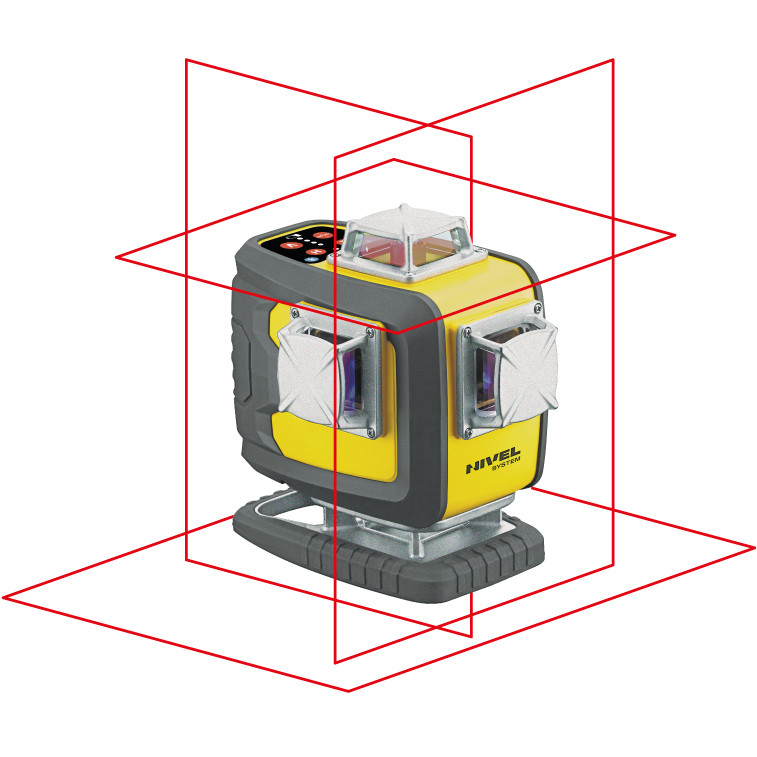 ZESTAW Laser krzyżowy Nivel System CL4D-R czerwony + statyw SJJM1EX + odbiornik RD800 + łata LS24