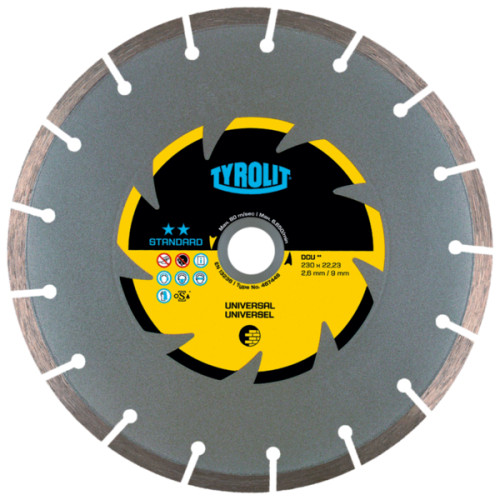 [467448] Tarcza diamentowa TYROLIT STANDARD DCU 230 X 2,6 MM